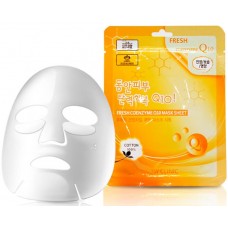 Тканевая маска для лица 3W CLINIC  Fresh Coenzyme Q10 Mask Sheet с коэнзимом, 23 мл