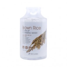 Очищающая вода для снятия макияжа 3W CLINIC Brown Rice Clean-Up Cleansing Water с экстрактом риса, 500 мл