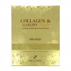 Гидрогелевая маска для лица 3W CLINIC Collagen & Luxury Gold Energy Hydrogel Facial Mask с золотом, 30 мл