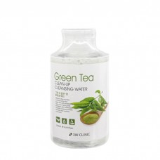 Очищающая вода 3W CLINIC Green Tea Clean-Up Cleansing Water с экстрактом зеленого чая, 500 мл