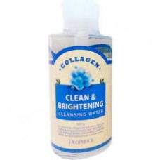 Очищающая вода Deoproce Clean & Brightening Collagen Cleansing Water с коллагеном, 500 гр.
