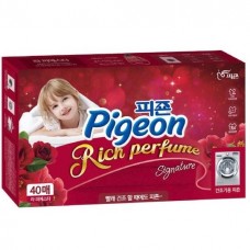 Салфетки-кондиционер для сушки белья в сушильной машине Pigeon Rich Perfume Signature Dryer Sheet La Fiesta 40 шт.
