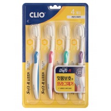 Набор зубных щеток Clio New Soft-R, 4 шт.
