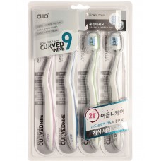 Набор зубных щеток Clio Curved Nine Toothbrush, 4 шт.