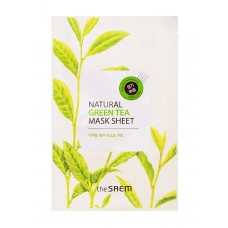 Маска для лица тканевая с экстрактом зеленого чая The Saem Natural Green Tea Mask Sheet, 21 гр.