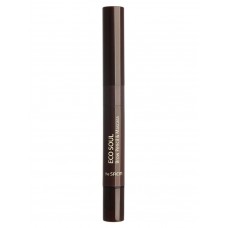 Тушь- карандаш для бровей The Saem Eco Soul Brow Pencil & Mascara 03 Dark Brown 0,2 гр/2,5 мл.