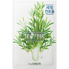 Маска для лица тканевая с экстрактом чайного дерева The Saem Natural Tea Tree Mask Sheet, 21 мл.