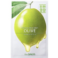 Маска для лица тканевая с экстрактом оливы The Saem Natural Olive Mask Sheet, 21 мл.