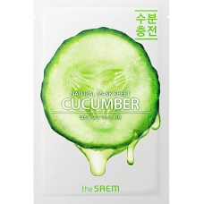 Маска для лица тканевая с экстрактом огурца The Saem Natural Cucumber Mask Sheet, 21 мл.