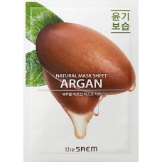 Маска для лица тканевая с экстрактом арганы The Saem Natural Argan Mask Sheet, 21 мл.