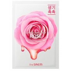 Маска для лица тканевая с экстрактом розы The Saem Natural Rose Mask Sheet, 21 мл.
