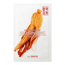 Маска для лица тканевая с экстрактом женьшеня The Saem Natural REd Ginseng Mask Sheet, 21 мл.