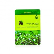 Тканевая маска для лица с экстрактом семян зеленого чая FarmStay Visible Difference Mask Sheet Green Tea Seed, 23 мл