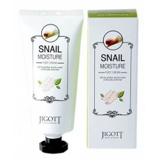 Увлажняющий крем для ног с улиточным муцином JIGOTT Snail Moisture Foot Cream, 100 мл