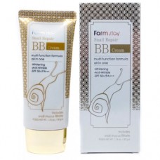 Восстанавливающий ВВ-крем с улиточным муцином FarmStay Snail Repair BB Cream SPF50+/PA+++,50 г 