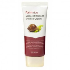 Восстанавливающий ВВ-крем с муцином улитки FarmStay Visible Difference Snail BB Cream SPF50+/PA+++,50 г