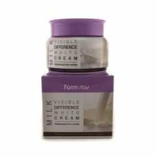 Увлажняющий крем для лица с молочными протеинами FarmStay Milk Visible Difference White Cream, 100 г