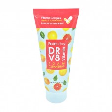 Пенка для умывания с витаминным комплексом FarmStay DR-V8 Vitamin Foam Cleansing, 100 мл
