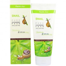 Пенка для умывания с улиточным муцином FarmStay Snail Pure Cleansing Foam, 180 мл 