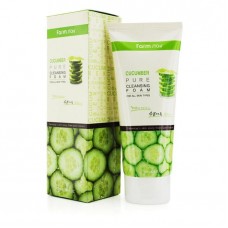 Увлажняющая пенка для умывания с экстрактом огурца FarmStay Cucumber Pure Cleansing Foam, 180 мл