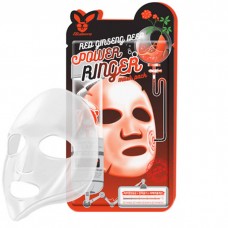 Маска для лица тканевая с экстрактом красного женьшеня Elizavecca Red Ginseng Deep Power Ringer Mask Pack, 23 мл.
