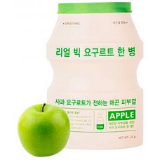 Маска для лица тканевая йогуртная питательная A'Pieu Real Big Yogurt One-Bottle Apple, 21 мл.