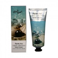 Крем для рук с черным жемчугом FarmStay Visible Difference Hand Cream Black Pearl, 100 г