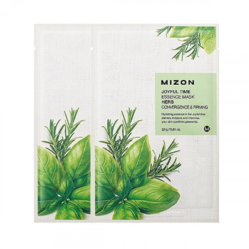Тканевая маска для лица Joyful Time Essence Mask Herb с комплексом травяных экстрактов, 23 мл