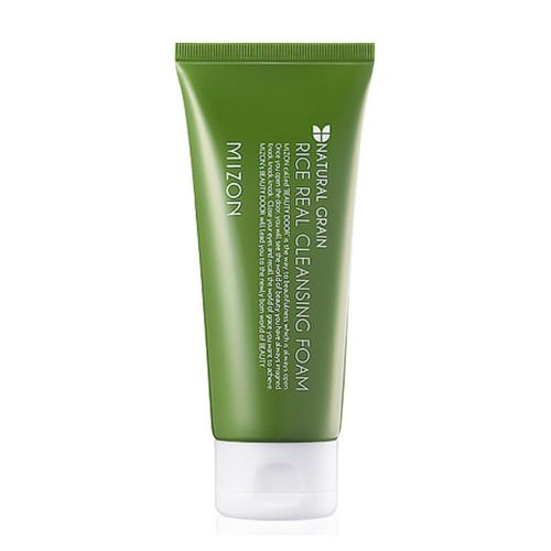 Очищающая пенка для лица Mizon Rice Real Cleansing Foam с экстрактом рисовых отрубей, 150 мл