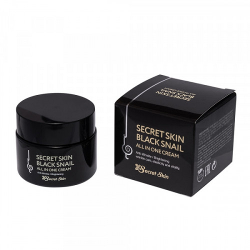 Крем для лица Secret Skin Black Snail All in One с муцином черной улитки, 50 гр.
