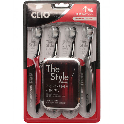 Набор зубных щеток Clio The Style Toothbrush, 4 шт.