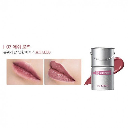 Тинт-помада для губ The Saem Lip Paint 07 Ash Rose 5 гр.