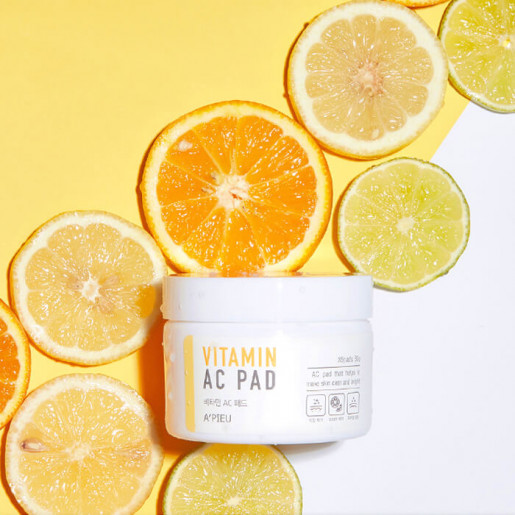 Пады для лица отшелушивающие A'pieu Vitamin AC Pad, 80 гр.
