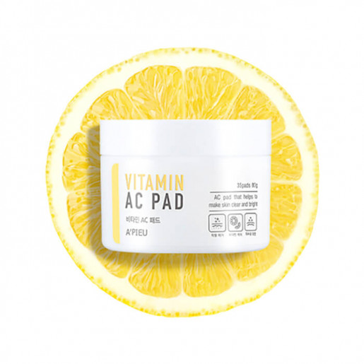 Пады для лица отшелушивающие A'pieu Vitamin AC Pad, 80 гр.