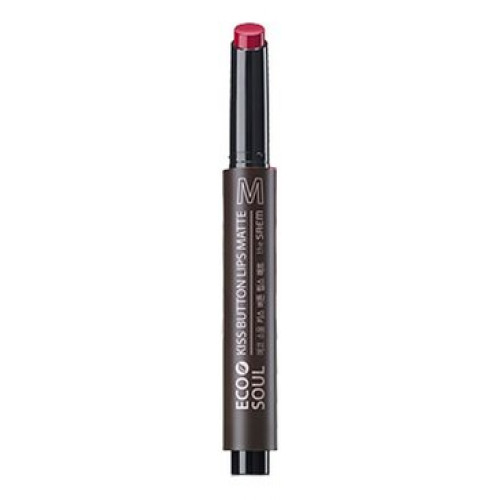 Матовая помада для губ The Saem Eco Soul KISS Button Lips Matte 05 Red Warmer, 2 гр.