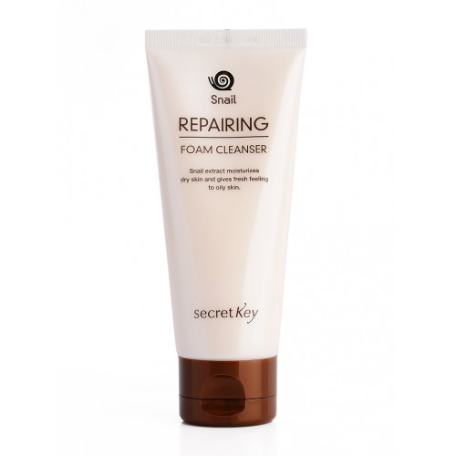 Пенка для умывания Secret Key Snail Repairing Foam Cleanser с муцином улитки, 100 мл