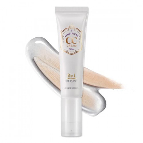 Многофункциональный СС крем Etude House Correct and Care CC Cream 01 Silky, 35 гр.