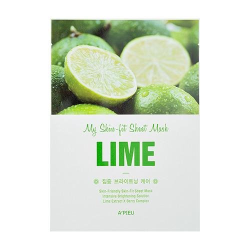 Tканевая маска для лица A'Pieu My Skin-Fit Sheet Mask Lime с экстрактом лайма, 25 мл