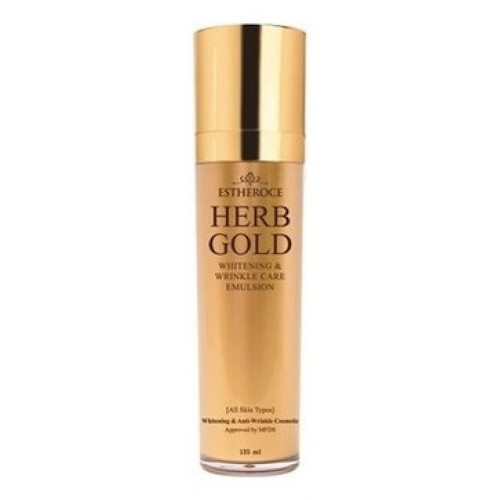 Эмульсия для лица омолаживающая Estheroce Herb Gold Whitening & Wrinkle Care Emulsion, 135 мл