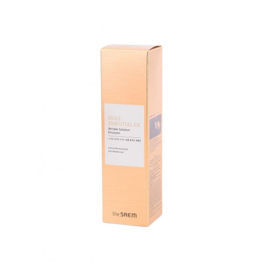 Антивозрастная эмульсия для лица The Saem Snail Essential EX Wrinkle Solution Emulsion с муцином улитки, 150 мл