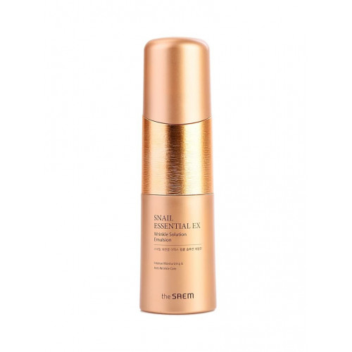 Антивозрастная эмульсия для лица The Saem Snail Essential EX Wrinkle Solution Emulsion с муцином улитки, 150 мл