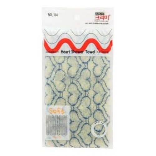 Мочалка для душа Sungbo Cleamy Heart Shower Towel, 1 шт.