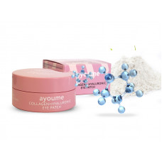 Гидрогелевые патчи для глаз Ayoume Collagen & Hyaluronic Eye Patch с коллагеном и гиалуроновой кислотой, 60 шт.