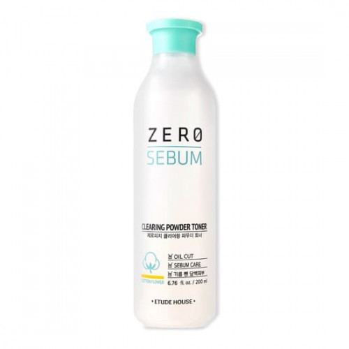 Тонер двухфазный для жирной кожи лица Etude House Zero Sebum Clearing Powder Toner, 283 гр.