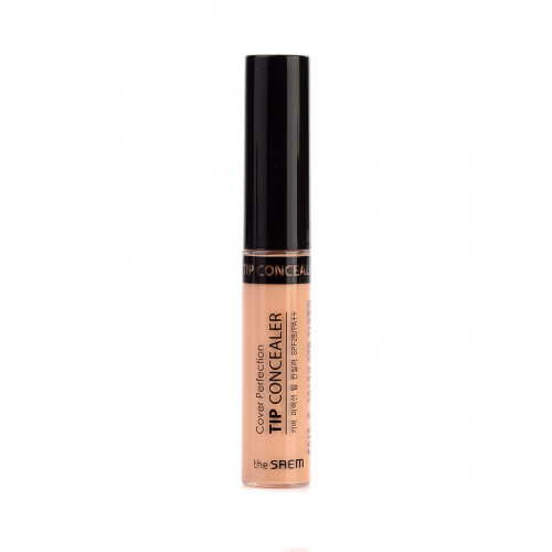 Консилер для маскировки недостатков кожи The Saem Cover Perfection Tip Concealer 02 Rich Beige, 6,5 гр.