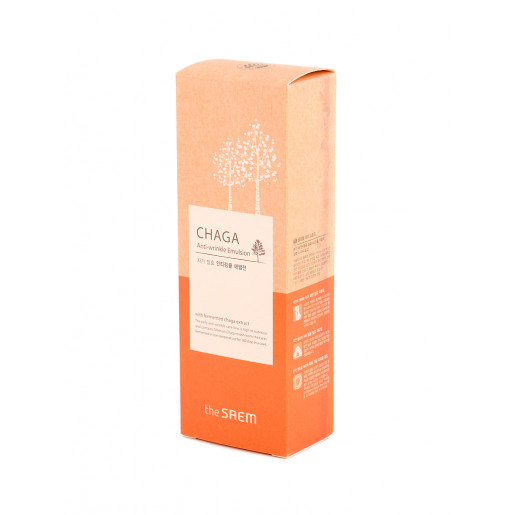 Эмульсия антивозрастная обогащенная с экстрактом чаги The Saem CHAGA Anti-wrinkle Emulsion, 140 мл.