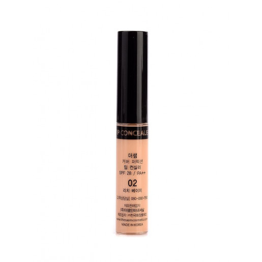 Консилер для маскировки недостатков кожи The Saem Cover Perfection Tip Concealer 02 Rich Beige, 6,5 гр.