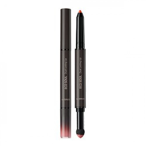 Помада для губ двойная The Saem Eco Soul Dual Lasting Lip 04 Miss Sunny, 0.25g+1g