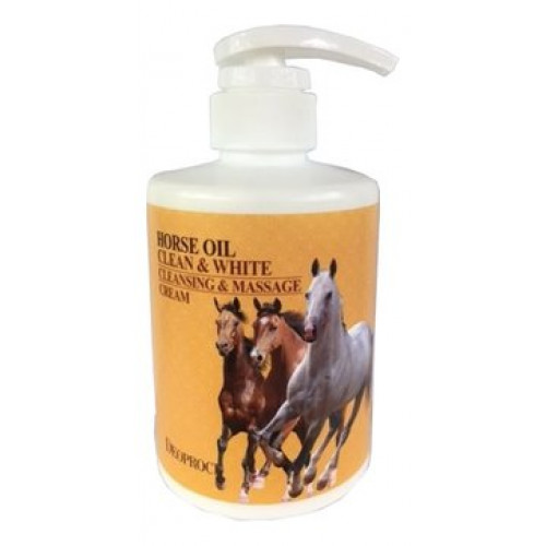 Крем для тела массажный очищающий Deoproce Horse Oil Clean & White Cleansing & Massage Cream с лошадиным жиром, 450 мл