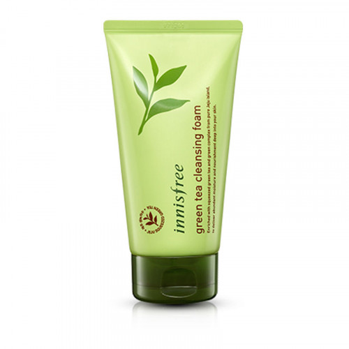 Пенка для умывания Innisfree Green Tea Cleansing Foam с экстрактом зеленого чая, 150 мл